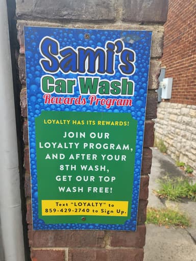 Sami's Car Wash Loyalty Program