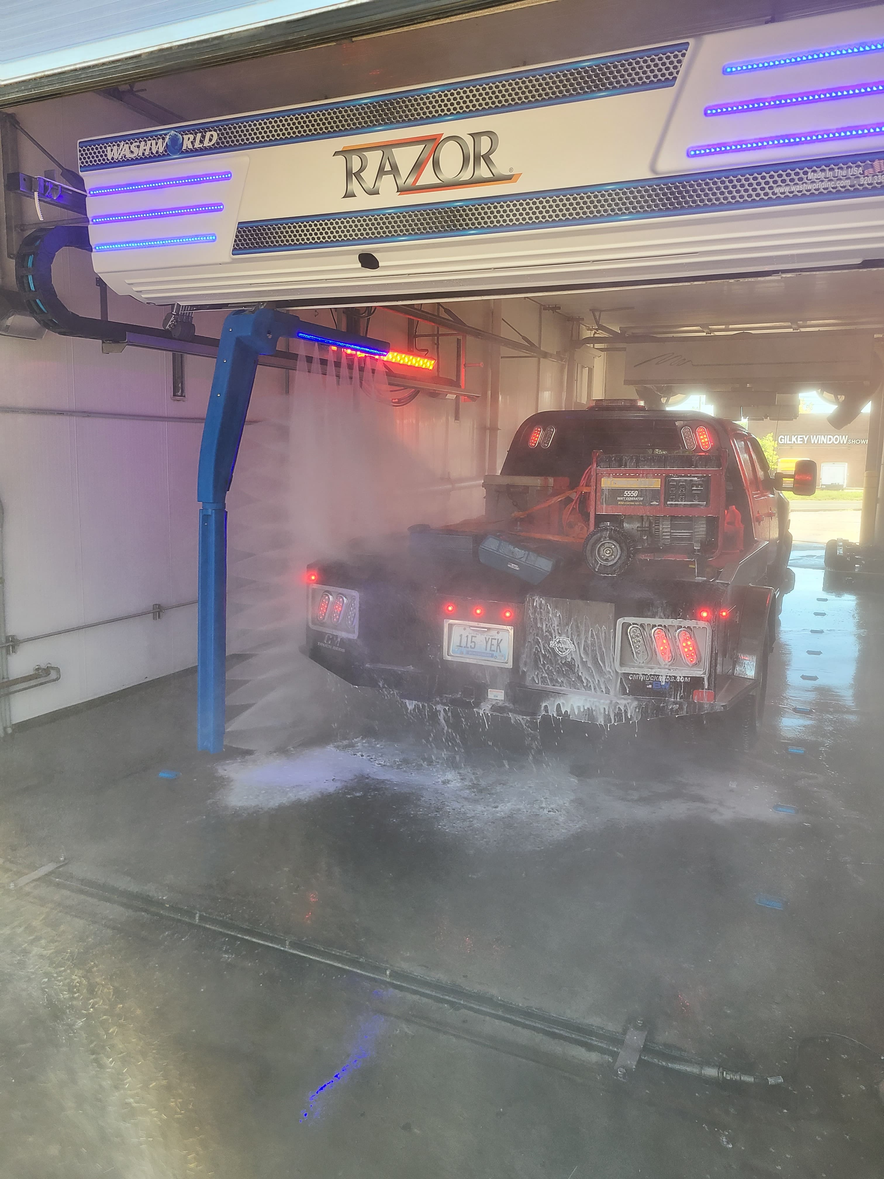 Touchless wash — large vehicle