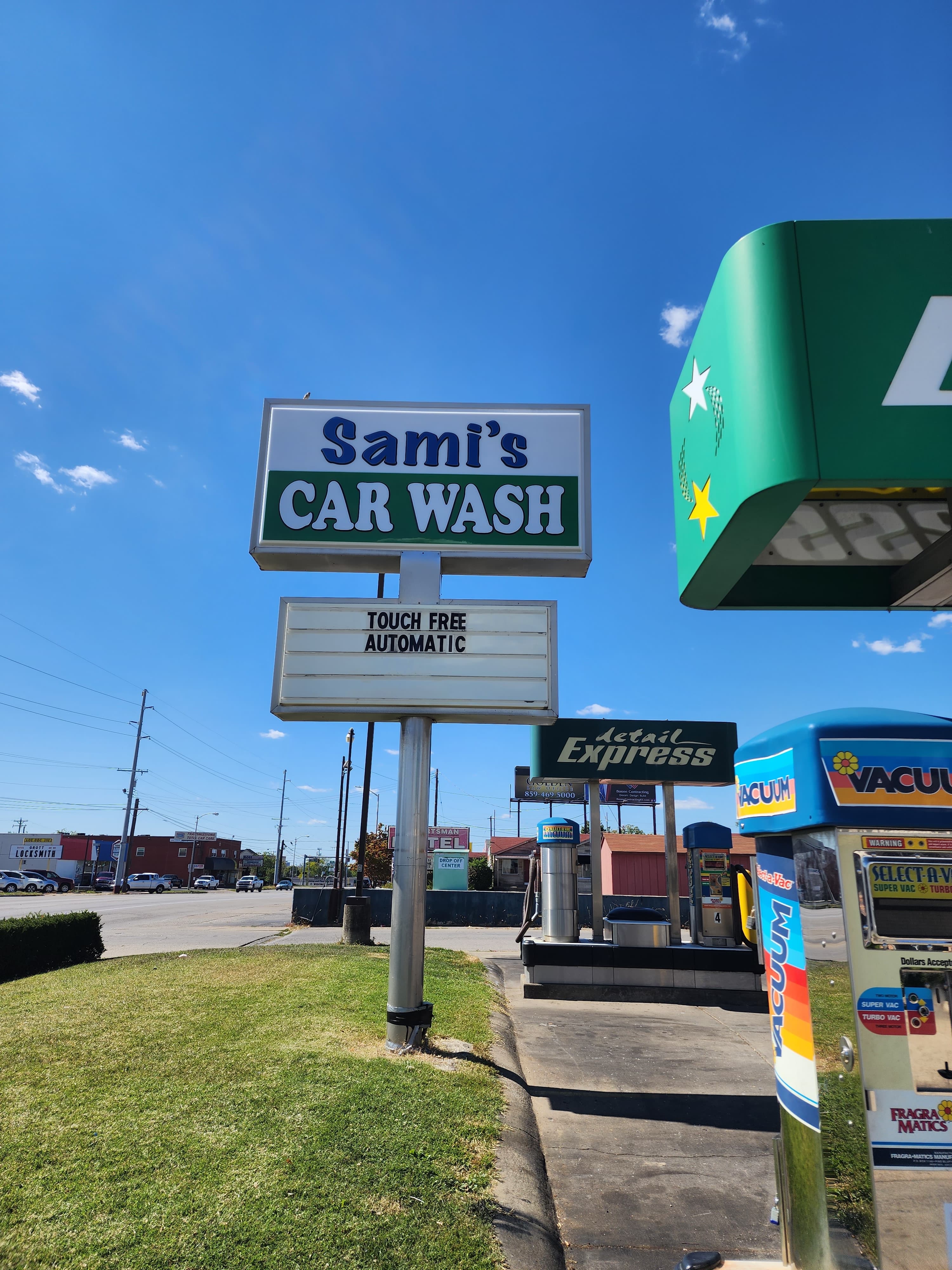 Sami's Car Wash signage